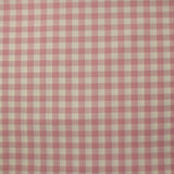 Tissu tailleur laine vichy rose et blanc cassé