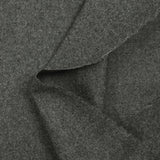 Drap de laine fin gris anthracite