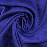 Crepe azul real con reverso de raso