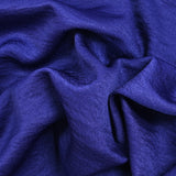 Crepe azul real con reverso de raso