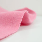Pink wool-blend velvet
