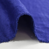 Crepe azul real con reverso de raso