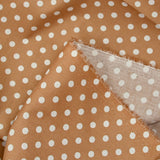 Coton imprimé pois 6mm café