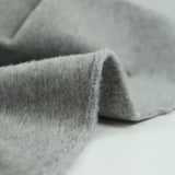 Gray mid-pile wool velvet