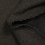 Dark brown wool-blend velvet