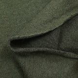 Bottle green boiled wool