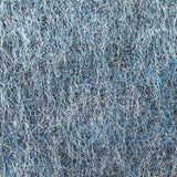 Laine aspect mohair à poils longs bleu