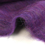 Laine aspect mohair à poils longs violet
