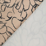 SCUBA Touched Swedish printed flowers beige background