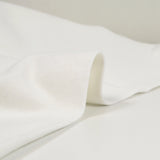 Jersey canalé tubular medio blanco porcelana