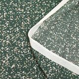 Maille crêpe imprimée granite fond vert foncé