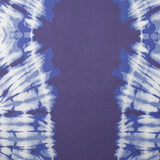 Jersey imprimé tie & dye bleu fond indigo