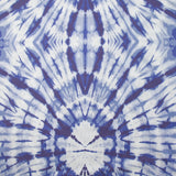 Jersey imprimé tie & dye bleu fond indigo