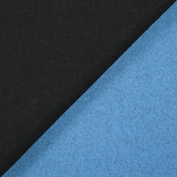 Laine contrecollée noir envers bleu