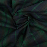 Tartan tissé-teint vert et marine