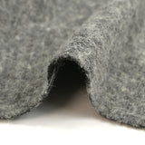 Laine mélangée bouclette grattée gris chiné
