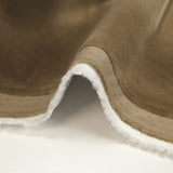 Velours de coton ras taupe