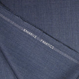 Tejido traje azul denim 100% lana