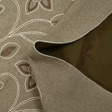 Caban brodé fleurs fond beige chiné