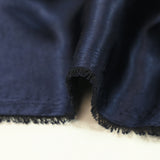 Satin lourd brodé et sequins patchwork fond marine au mètre