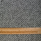 Bucle gris de tweed de lana mixta