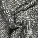 Bucle gris de tweed de lana mixta