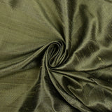 100% olive silk dupion