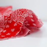 Coton imprimé bandana rouge