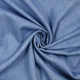Chambray de polycoton bleu clair