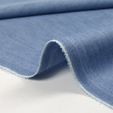 Chambray de polycoton bleu clair