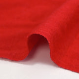Jersey de coton côtelé rouge
