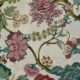 Viscose imprimée botanique vieux rose