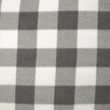 Polaire imprimée vichy gris et blanc