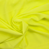 Crêpe de chine polyester jaune citron