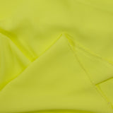 Crêpe de chine polyester jaune citron