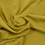 Chartreuse green polyester crepe de chine
