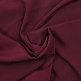Crêpe de chine polyester lie de vin