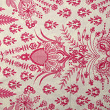 Viscosa estampada Oaxaca bordado fucsia fondo blanquecino