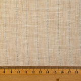 Chambray rayure Lurex Manon fond sable