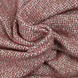Laine mélangée chevron rose et marron