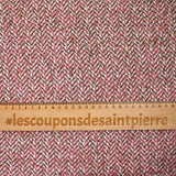 Laine mélangée chevron rose et marron