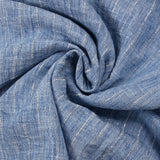 Chambray rayure Lurex Manon fond bleu