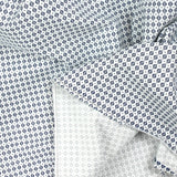 Cotton navy capsule print with white background