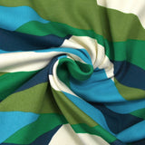 Sudadera de peluche Crepúsculo en verde prado, caqui y azul