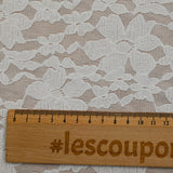 Dentelle polyester Isabelle blanc cassé