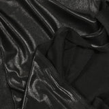 Fine iridescent jersey charcoal black background