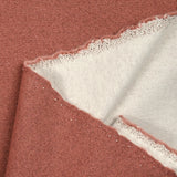 Sweat minkee épais Lurex brique