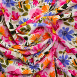 Viscose imprimée Stella rose
