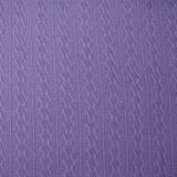 Maille tricot torsade Léonie mauve