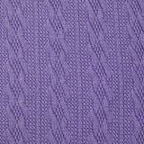 Maille tricot torsade Léonie mauve